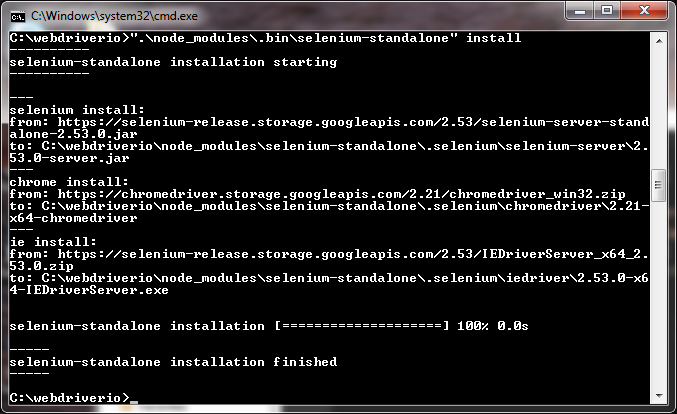 Installing Selenium Drivers seleniumDriverInstall