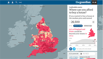 Unaffordable Country: Where can you afford to buy a house?, The Guardian Unaffordable Country: Where can you afford to buy a house?, The Guardian